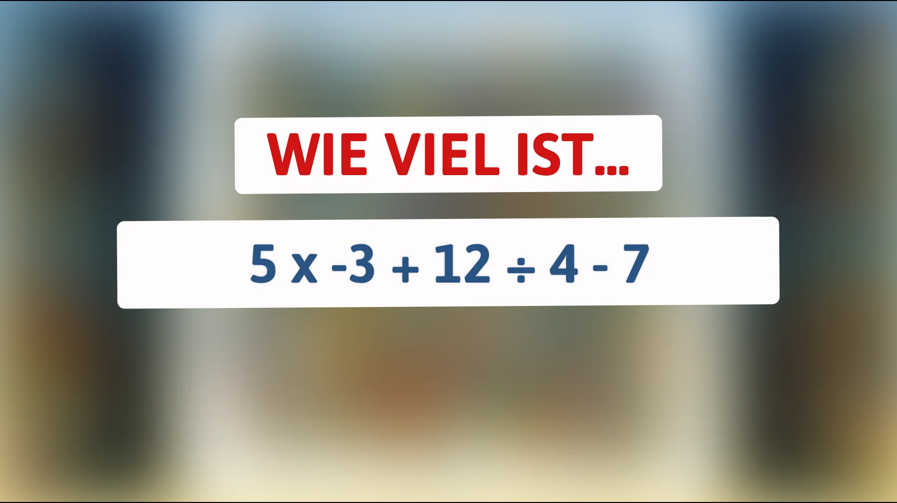 Nur 1 % der Menschen kann dieses Rätsel lösen: Teste deinen Intellekt mit dieser kniffligen Mathe-Challenge!"